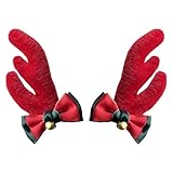 Generisch Helmgeweih – Rentier-Charm-Set, Cosplay-Zubehör, Festliche Kopfbedeckung | Praktische Helmdekoration, Ideal Für Damen, Kinder, Herren, Halloween, Weihnachten, Kostümpartys, Ski-Events