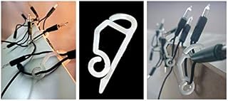 50 Outdoor Light Hooks Clips Christmas Xmas Decoration Home Garden Gutter Hanging Plastic Double Holder LED FAIRY by Concept4u