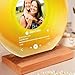 Custom Song Plaque with Photo – Personalized Vinyl Record Style Music Gift, Custom Music Art with Picture, Unique Soundwave Decor, Handmade Gift for Him Her, Record Wall Art (Golden Embrace)