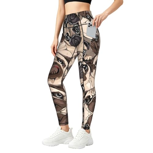 Leggings de carlino mallas compresion fitness mujer ropa gimnasio diario