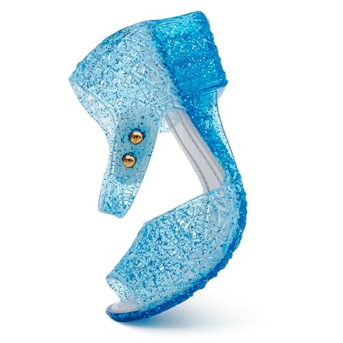 Image of techcity Princess Girls Sandals Dress Up Dance Party Cosplay Jelly Shoes for Kids Toddler Mary Janes