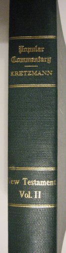 Popular Commentary of the Bible: New Testament,... B00DT3ZGJ0 Book Cover