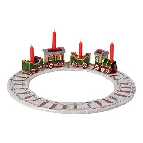 Villeroy und Boch North Pole Express Kerzenhalter "Zug mit Gleisen", 4-teiliges Set Cover