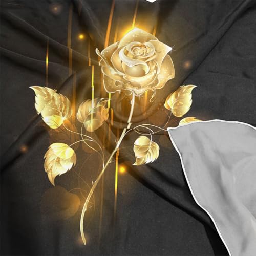 Women Silk Scarf Hair Wrap Stole Square Scarves Shawl Chiffon Headscarf4