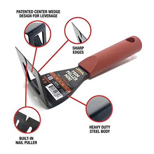 Zenith by Danco Zierleistenabzieher Mini ZN700051, kompaktes und leichtes Werkzeug für einfaches Entfernen von Sockelleisten und Verkleidungen, ultimatives Multitool für Abbruch- und Umbauprojekte