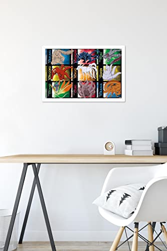 Poster Naruto Shippuden Biju Grid déco murale grand format 37x56cm