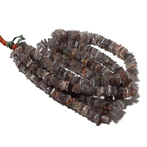 Quartz rutilé noir de haute qualité en perles de 7mm pour créations de bijoux uniques