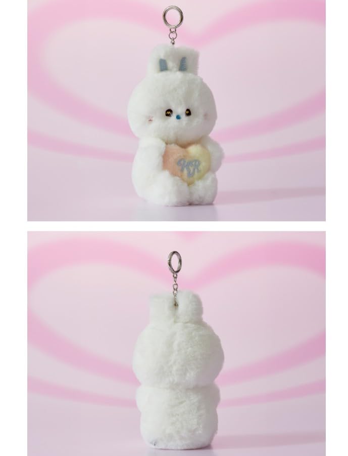 NewJeans [ bunini TALKING Sound Message Plush Keyring ] LINE FRIENDS How Sweet POP-UP Official MD Merch (WHITE (HAERIN Ver.))