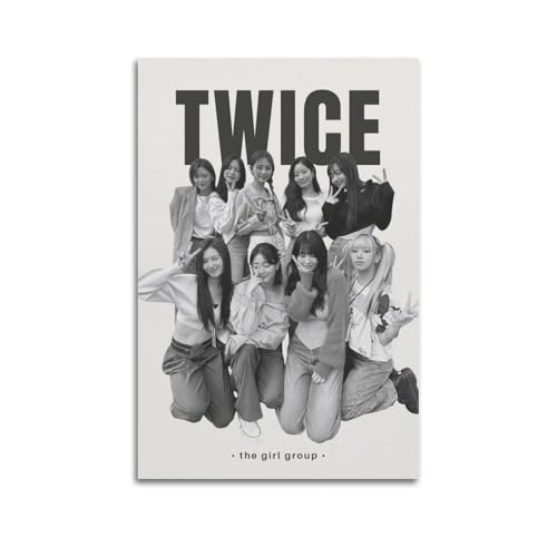 HWUEWQLERJI TWICE - Póster de Kpop para pared, diseño vintage, pintura estética,...