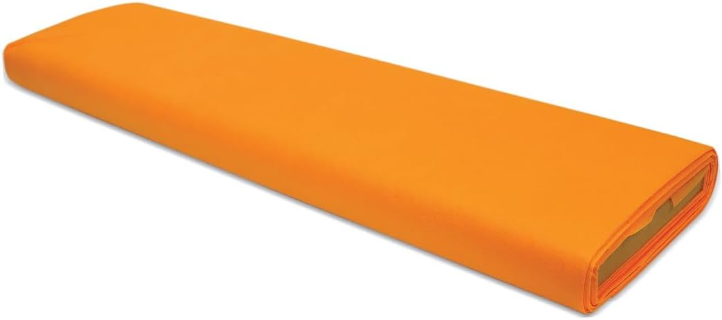Fairfield OLY-Fun, Multi-Purpose Craft Fabric, Polypropylene Fabric for Sewing, Stenciling, Tying, and More, Craft Supplies, Orange Cursh, 10 Yard Bolt