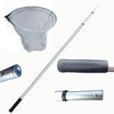 manico in alluminio anodizzato ottimo manico munito di filettatura universale compatibile con tutti gli accessori da pesca in commercio generalmente utilizzato come manico per testa di guadino o raffio.