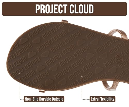 Image of Project Cloud Summer Sandals for Women with Memory Foam Insole (Transition) | Memory Foam Insole; Beach Flip Flops; Non-Slip Sole; Lightweight Double Straps; Summer Sandals for Women; Everyday Comfort