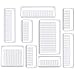 Kootek 9 Pcs Desk Drawer Organizer Trays 4-Size Bathroom Drawer Tray Dividers Plastic Vanity Organizers Storage Bins for Makeup Dresser Kitchen Office