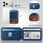 for MagSafe Phone Wallet, Genuine Leather 6 Card Holder for iPhone - Image 4