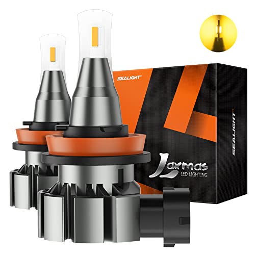 Image of SEALIGHT H11 LED Fog Light Bulbs, 6000K 32000lumens Extremely Bright, H11 H8 H16 Halogen Fog Light Bulb Replacement For Cars,Trucks(Pack of 2)