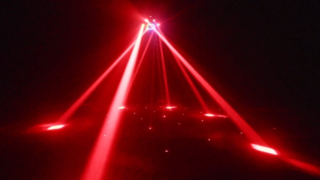 Image of Moving Head Dj Lights for Parties, Disco Stage Lights 6-in-1 LED RGBW 6 Arms Light for Parties Support DMX-512 & Sound Activated, Dj Lighting for Party KTV Wedding Club, World Cup