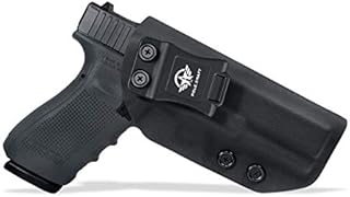 Glock 21 Holster, Kydex IWB Holster For Glock 21 Glock 20 (Gen 3 4 5) Concealed Carry - Inside Waistband Carry Concealed Holster Glock 21 Pistol Case Gun Pocket Accessories (Black, Right Hand Draw)