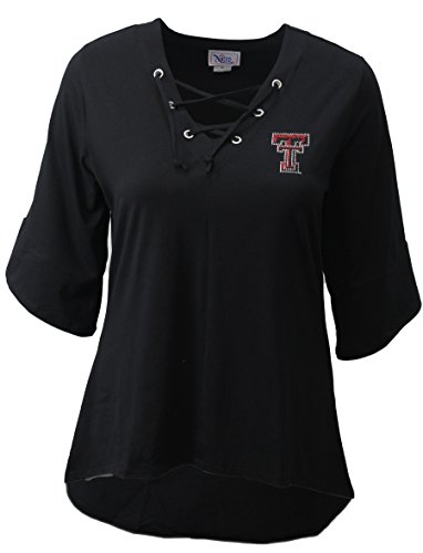 Nitro USA NCAA Texas Tech Red Raiders Women's Collegiate Lace Up Tunic Top