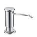 GICASA Chrome Built in Hand Liquid Sink Soap Dispenser with ABS Pump Head, Countertop Kitchen Sink Soap Dispenser with PP bottle Copper Sprayer