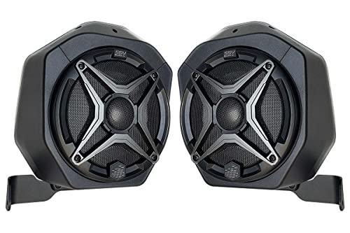 SSV Works 2021-2026 Ford Bronco 2-Door Rear Speaker Pod Upgrade 6.5' Weatherproof Plug & Play Roll Cage Mount w/SSV A6 120w Speakers - 230-BR-2B65A