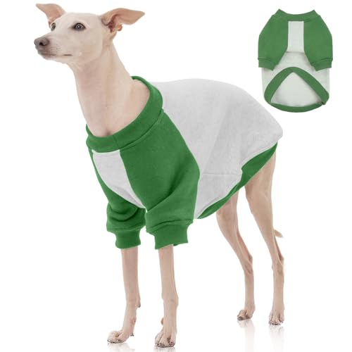 FUAMEY Dog Sweatshirt Fleece Lined for Extra Large Dogs,Dog Pullover Sweater Soft Dogs Warm Sweaters Puppy Stretchy Clothes Winter American Style Ragl