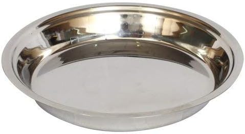 Golden Drops Atta Parant Parat Dough Maker Dough Mixer Indian Style Regular Use Stainless Steel Parat Size -12 Inch