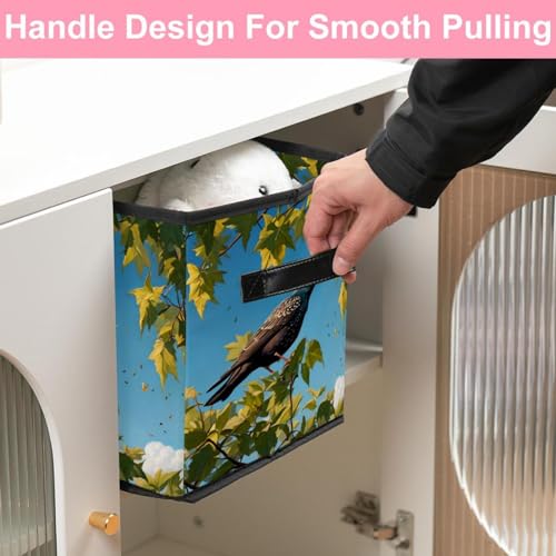 Boîte de rangement pliable étourneau panier gain de place maison - 6
