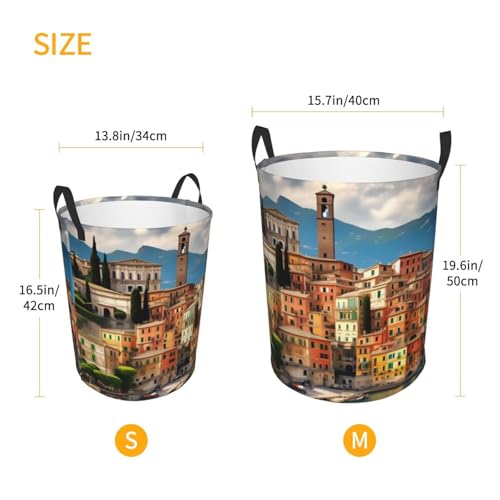 Panier à linge imprimé italien idéal pour ranger les couvertures de chambre - 6