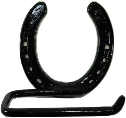 Horseshoe Toilet Paper Holder Western Decor Southwestern (Black)