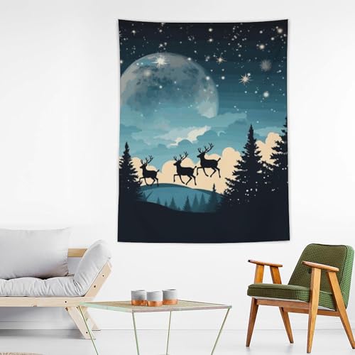 Couverture murale amusante de Noël pour habiller un mur vide de salon