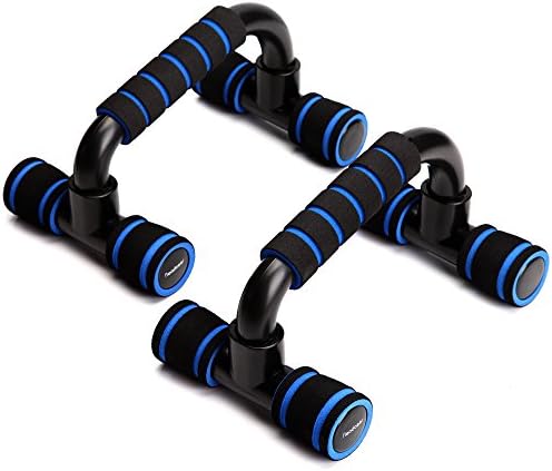 MythGeek Push up Pushup Bars Stands Handles Set for Men and Women Workout - Blue