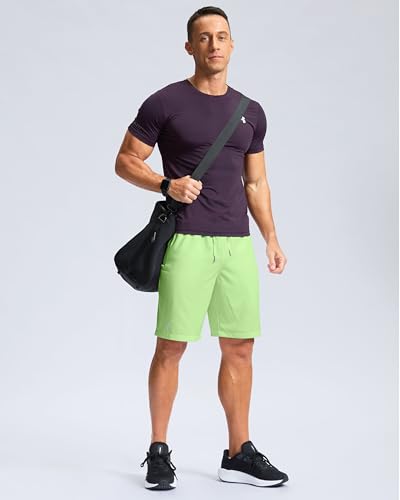 Image of G Gradual Men's Athletic Running Shorts with Zipper Pockets Quick Dry 7 inch / 5 inch / 9 inch Workout Gym Shorts for Basketball Hiking