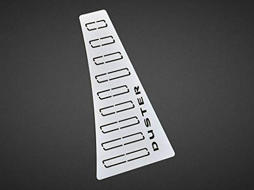 Reposapiés De Acero para 2018+ DUSTER 2 II - 1 Pieza Placa Inox Metal Pedal Cepillado Interior Personalizados Hechos a Medida Deportivo Tuning