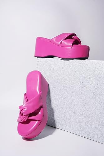Image of TRYME Casual and Classy Light Weight Comfortable & Trendy Party Platform Heel Sandals for Girls & Women