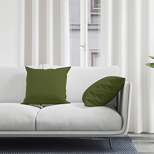 Encasa XO Cotton Throw Pillow Covers Set of 2 I 16x16 in (40x40 cm) - Image 2