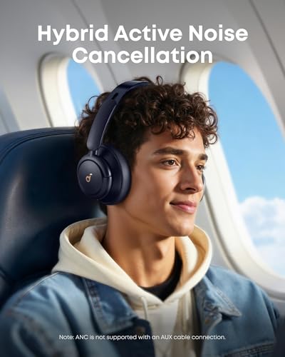 Image of Soundcore by Anker Q30 Hybrid Active Noise Cancelling Headphones, Blue