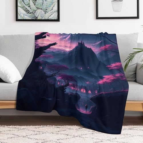 Plaid Cerise Tree couverture flanelle pour vos soirées cocooning - 3