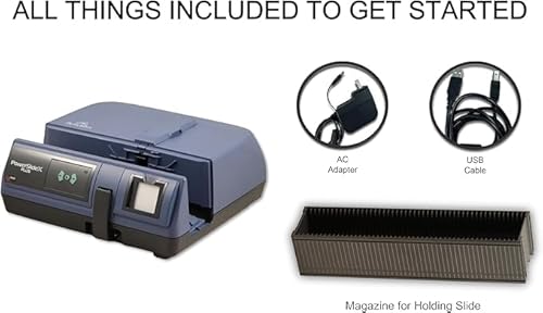 Pacific Image Electronics POWERSLIDE X PLUS 35Mm Slide Scanner. Auto Batch Scan Mounted Slides. Maximum 50 Slides/Batch Scan. 10000 Dpi/True Color. 4.2 Dynamic Range. Mac/Pc. thumb #5