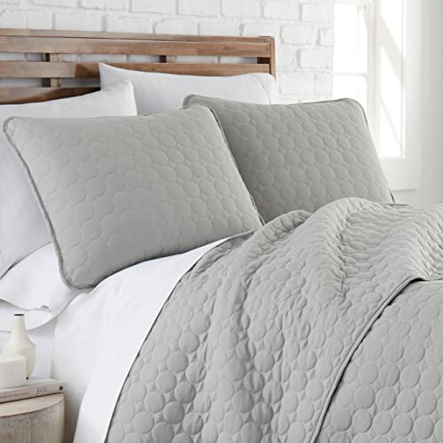 Southshore Fine Living, Inc. Oversized Quilt Bedding Set Lightweight, Soft Coverlet Bedspread 2-Piece With One Matching Sham (68 In Wide X 98 In Long), Steel Grey, Twin/Twin Xl #TOP1