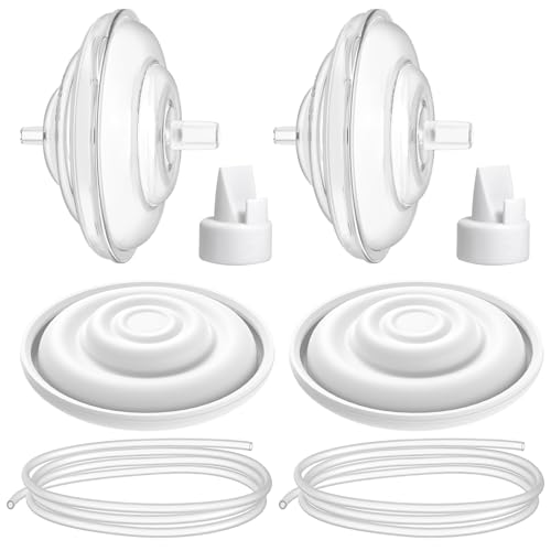 BALIME Electric Breast Pump Parts Compatible with Spectra S1/S2/9 Plus, Duckbill Valves, Backflow Protector Membrane and Tubes (Not Original Spectra Accessories)