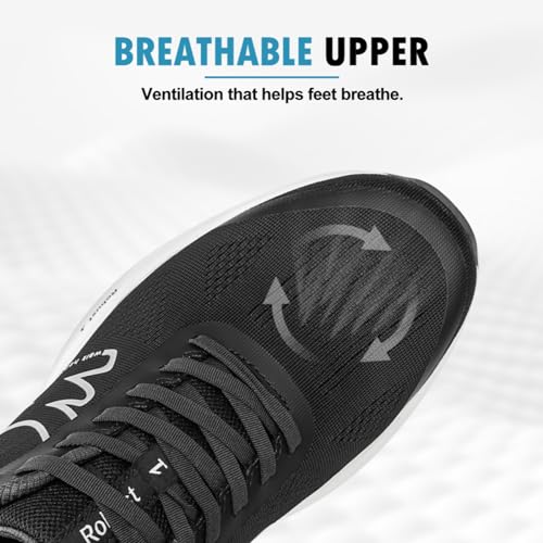 Image of Walking Shoes Mens for Plantar Fasciitis, Orthopedic Shoes for Men with Arch Support, Non-Slip Orthotic Shoes for Heel Pain Relief