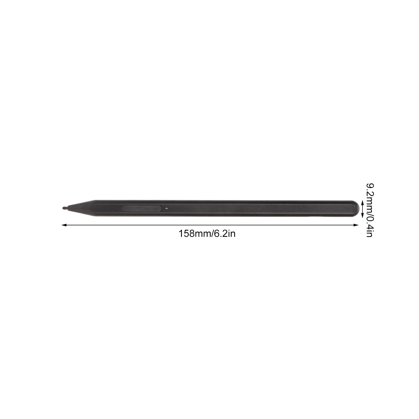 AMONIDA Per Pro 3 Smart Pen Stilo Magnetico con sensibilità Alla Pressione 4096 Per Pro 4 5 6 7 e X 8 Lega di Alluminio 1 unità (BLACK)