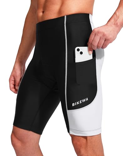 Bikewa Calções de Bicicleta Masculinos 3D Acolchoados Ciclismo Estrada Ciclismo Montanha Ciclismo Bi