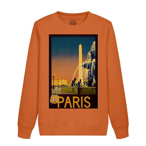 Sweatshirt enfant Paris style affiche vintage art déco aux détails soignés