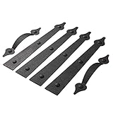 HILLMASTER Decorative Magnetic Garage Door Hinges Hardware, 6 Pieces Garage Door Accents Attractive...