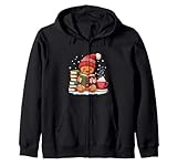 Cozy Gingerbread Reading Book Xmas Snowflake Fall