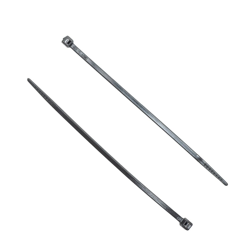 ZipTie.com 4-inch UV Resistant Black Fuel Hose Zip Tie, 18-lb Tensile Strength, 100-Pack