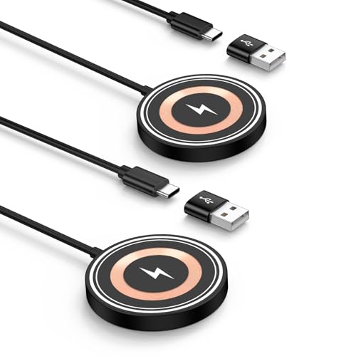 for Samsung S26 Charger Wireless Fast Charging Pad for Samsung Galaxy S26 Ultra S26 Plus S25 FE S25 Edge S24 FE S23 S22 S21 Note 20 Z Fold Flip 7 6 5, Magnetic Fast Wireless Charger Mat, USB-C/A Ports