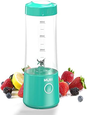 Mulli Portable Blender,USB Rechargeable Personal Mixer for Smoothie and Shakes, Mini Blender with Six Blades for Baby Food,Travel,Gym and More