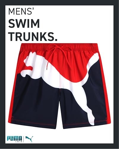 PUMA Men's Bathing Suit - Quick Dry Swimsuit Trunks with Mesh Compression Liner - 8" Inseam Swimwear (S-XL)2